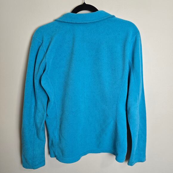 Patagonia Fleece Pullover Light Blue Sweatshirt Size Medium - Picture 2 of 3